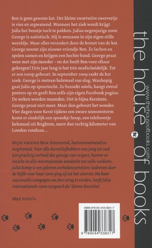 Achterkant van Mijn vriend Ben
