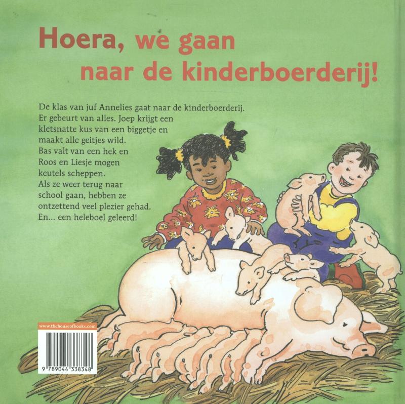 Achterkant van Hoera, we gaan naar de kinderboerderij