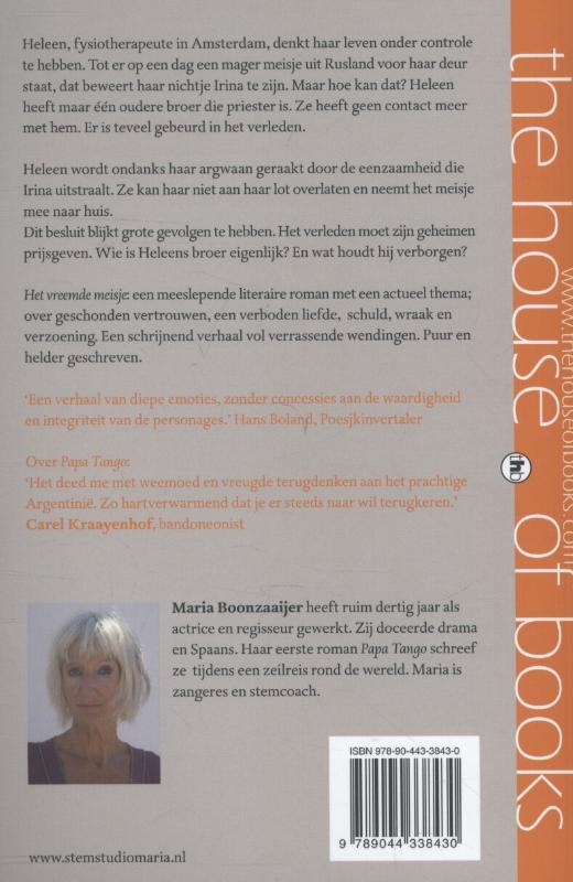 Achterkant van Het vreemde meisje