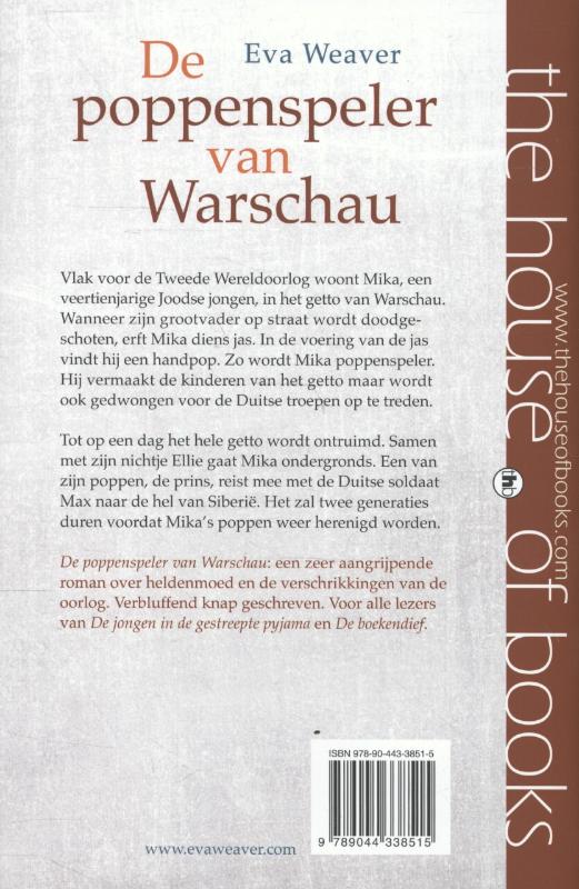 Achterkant van De poppenspeler van Warschau