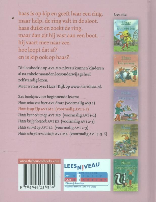 Achterkant van Haas is op kip