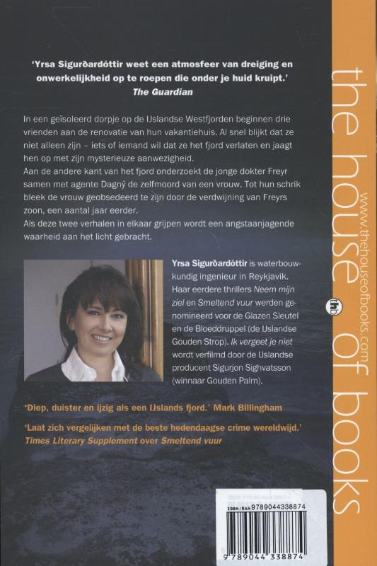 Achterkant van Ik vergeet je niet