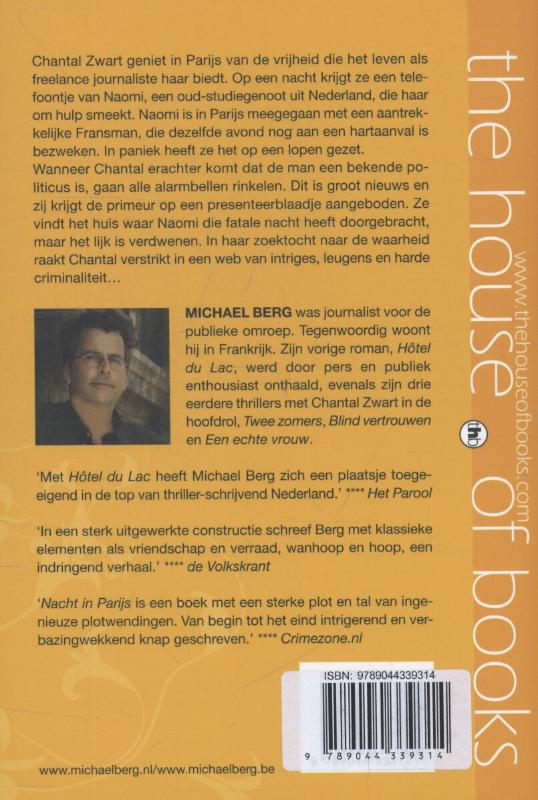 Achterkant van Nacht in Parijs