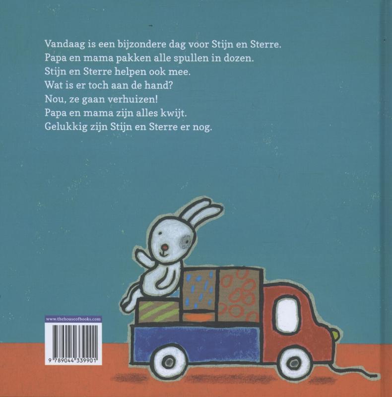 Achterkant van Vandaag gaan we verhuizen
