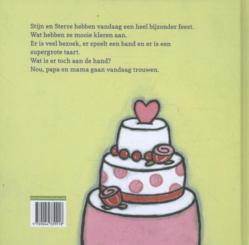 Achterkant van Vandaag gaan we trouwen
