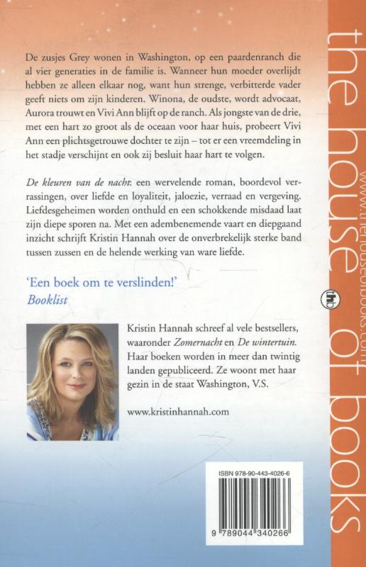 Achterkant van De kleuren van de nacht