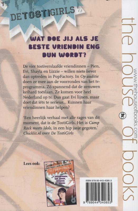 Achterkant van De TostiGirls op auditie