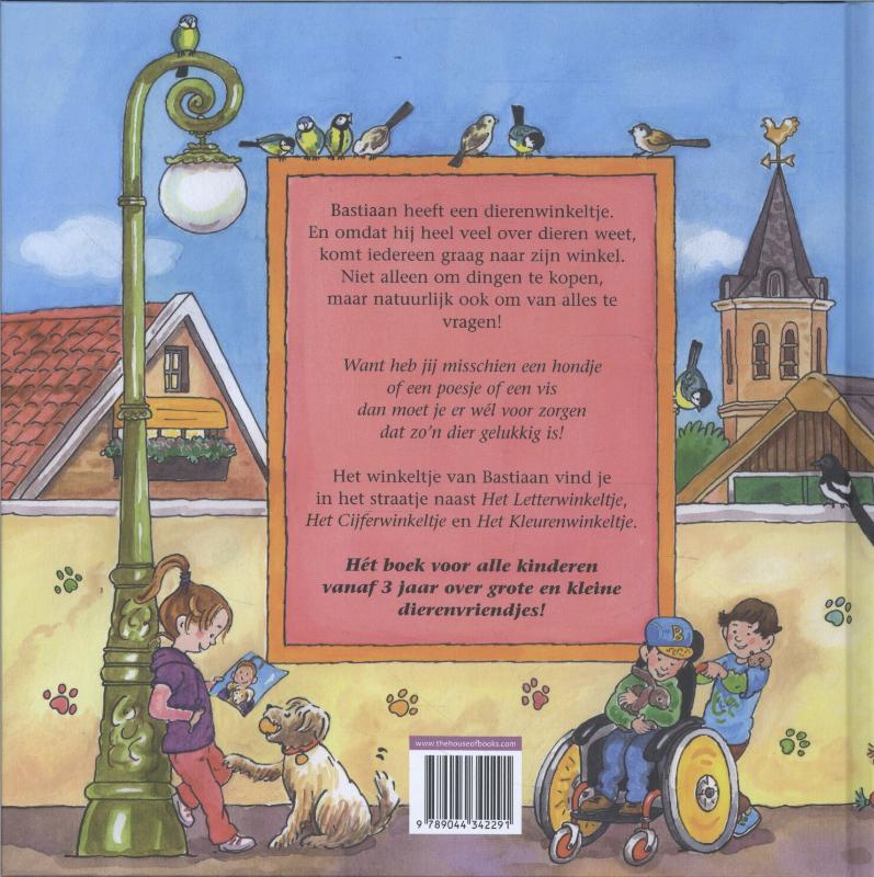 Achterkant van Het dierenwinkeltje