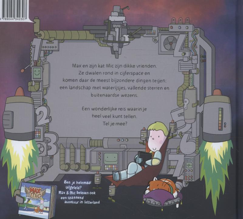 Achterkant van Max en Mic in cijferspace