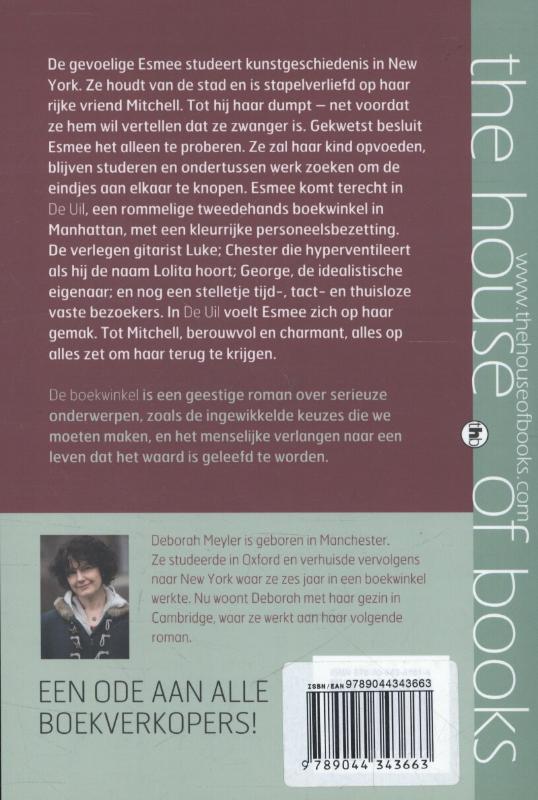 Achterkant van De boekwinkel