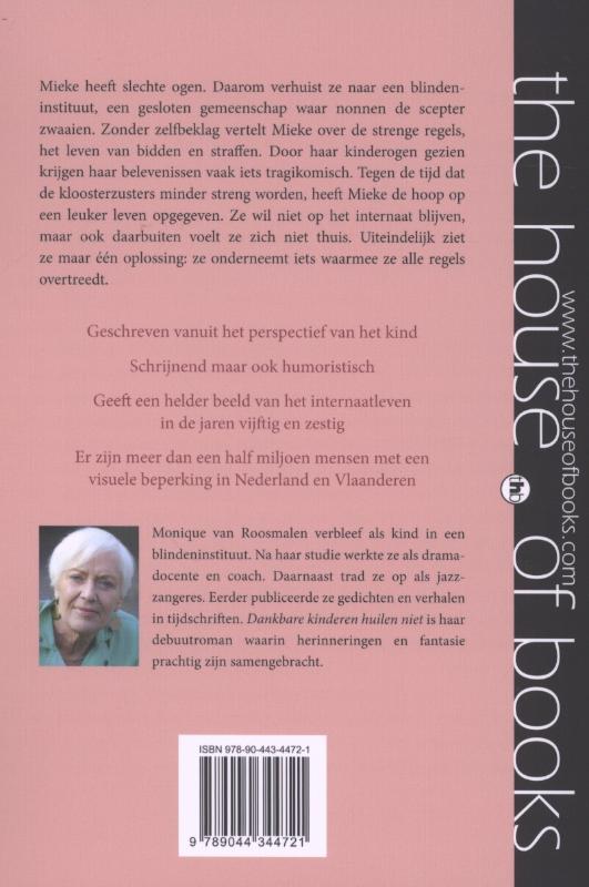 Achterkant van Dankbare kinderen huilen niet