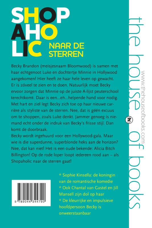 Achterkant van Shopaholic naar de sterren