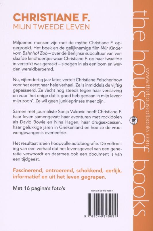 Achterkant van Christiane F.