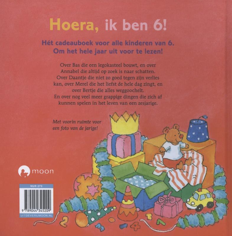 Achterkant van Hoera, ik ben 6