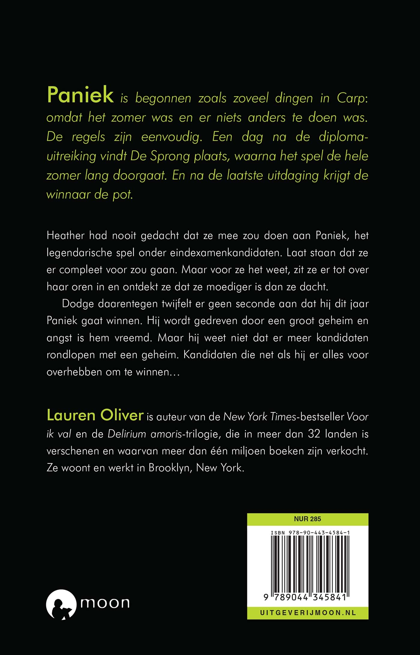 Achterkant van Paniek
