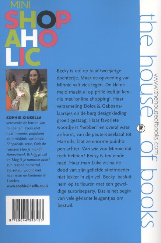 Achterkant van Mini shopaholic