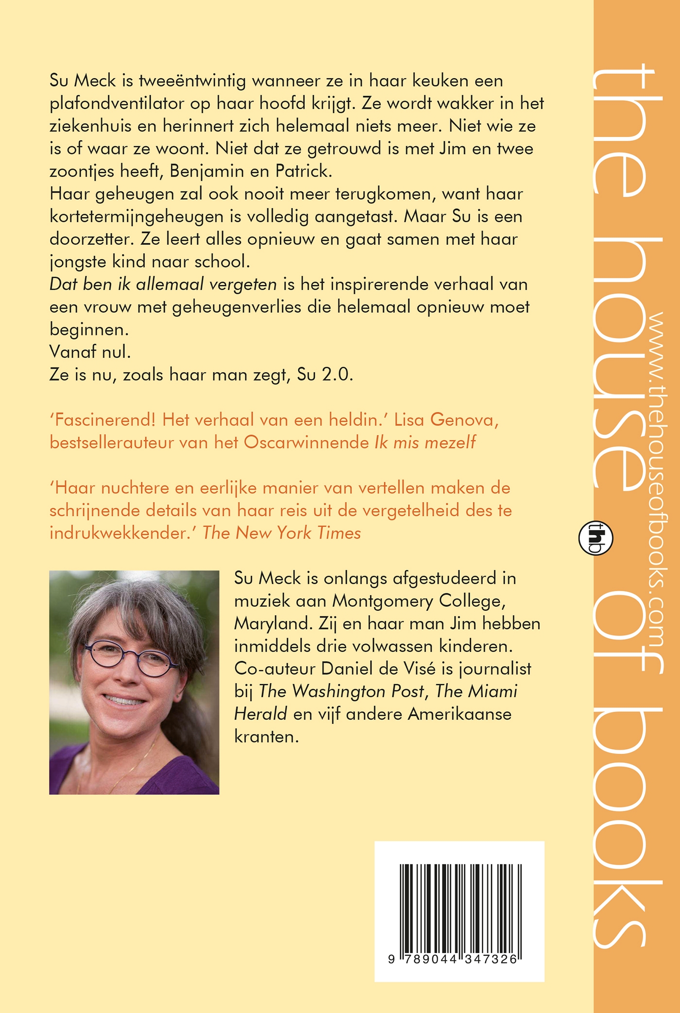 Achterkant van Dat ben ik allemaal vergeten
