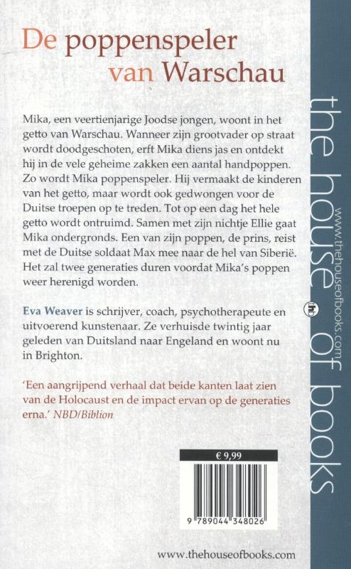 Achterkant van De poppenspeler van Warschau