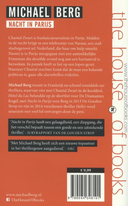 Achterkant van Nacht in Parijs