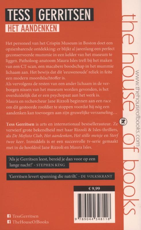 Achterkant van Het aandenken