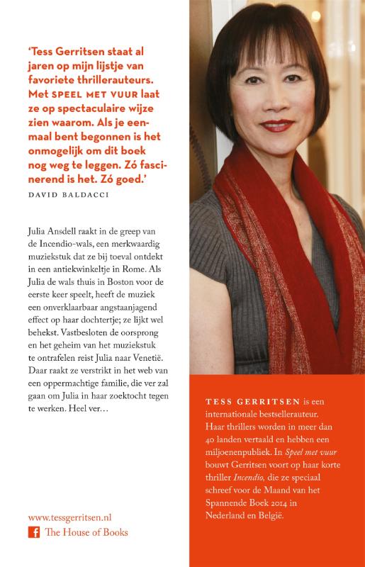 Achterkant van Speel met vuur