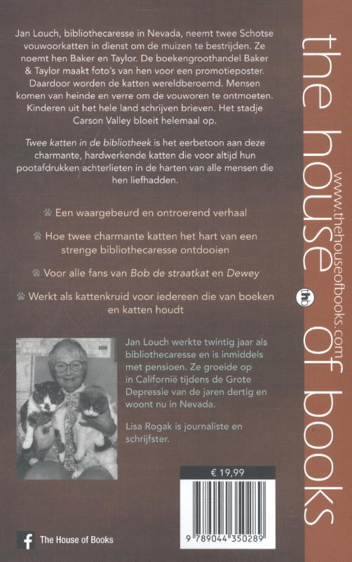 Achterkant van Baker en Taylor