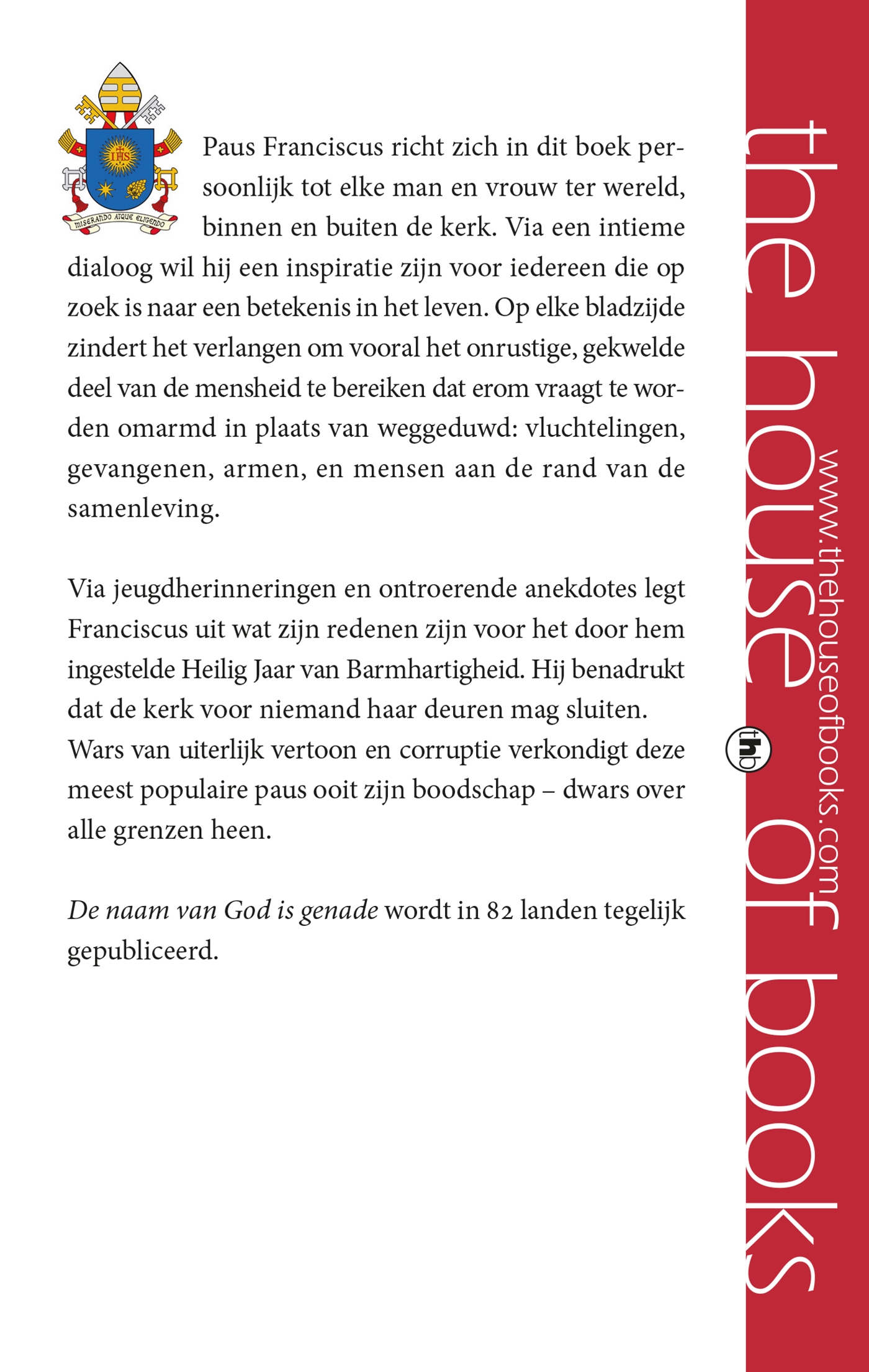 Achterkant van De naam van God is genade