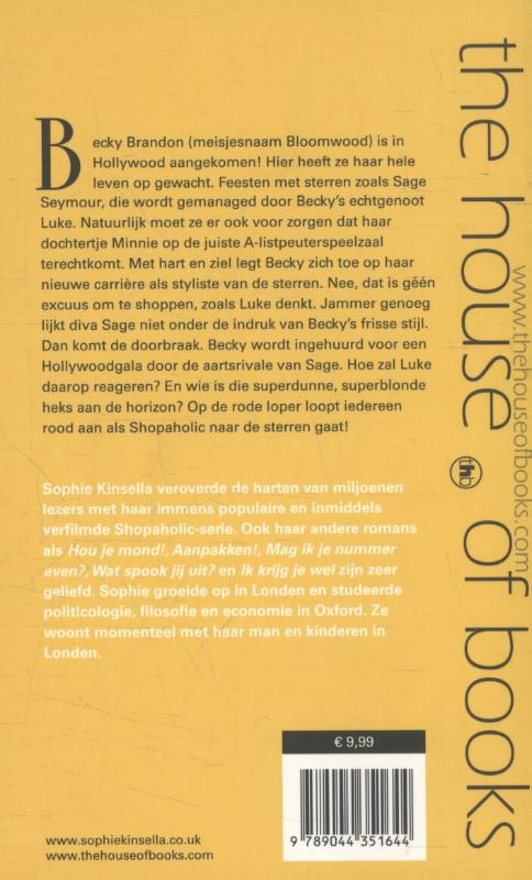 Achterkant van Shopaholic naar de sterren