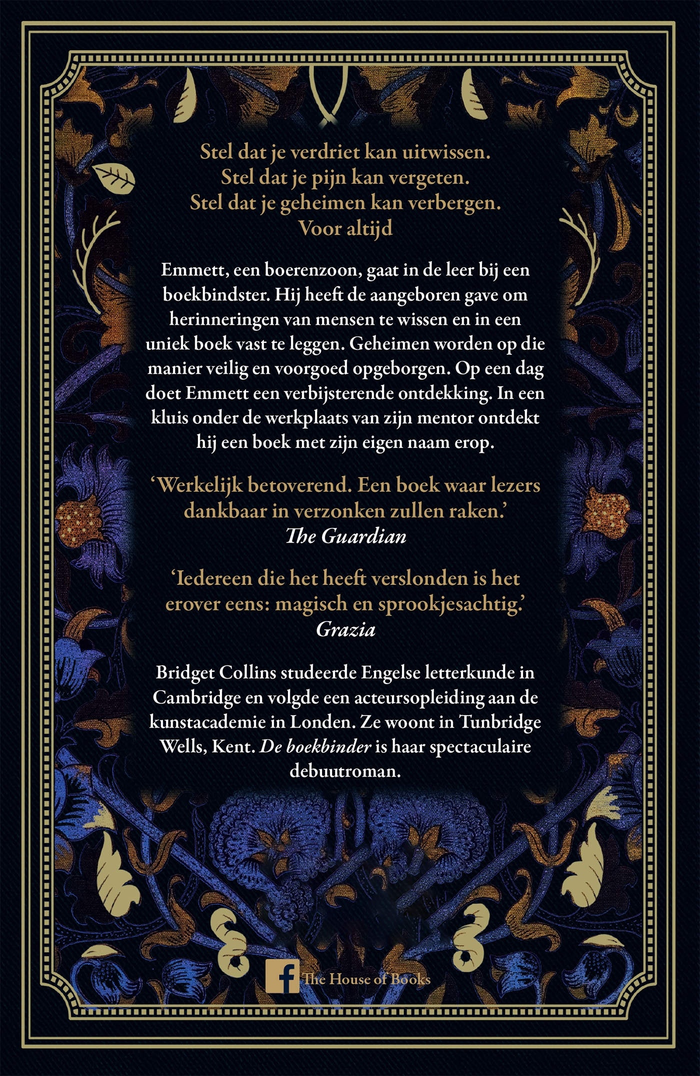 Achterkant van De boekbinder
