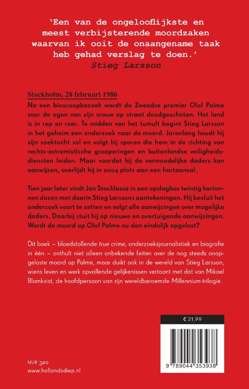 Achterkant van Stieg Larssons erfenis