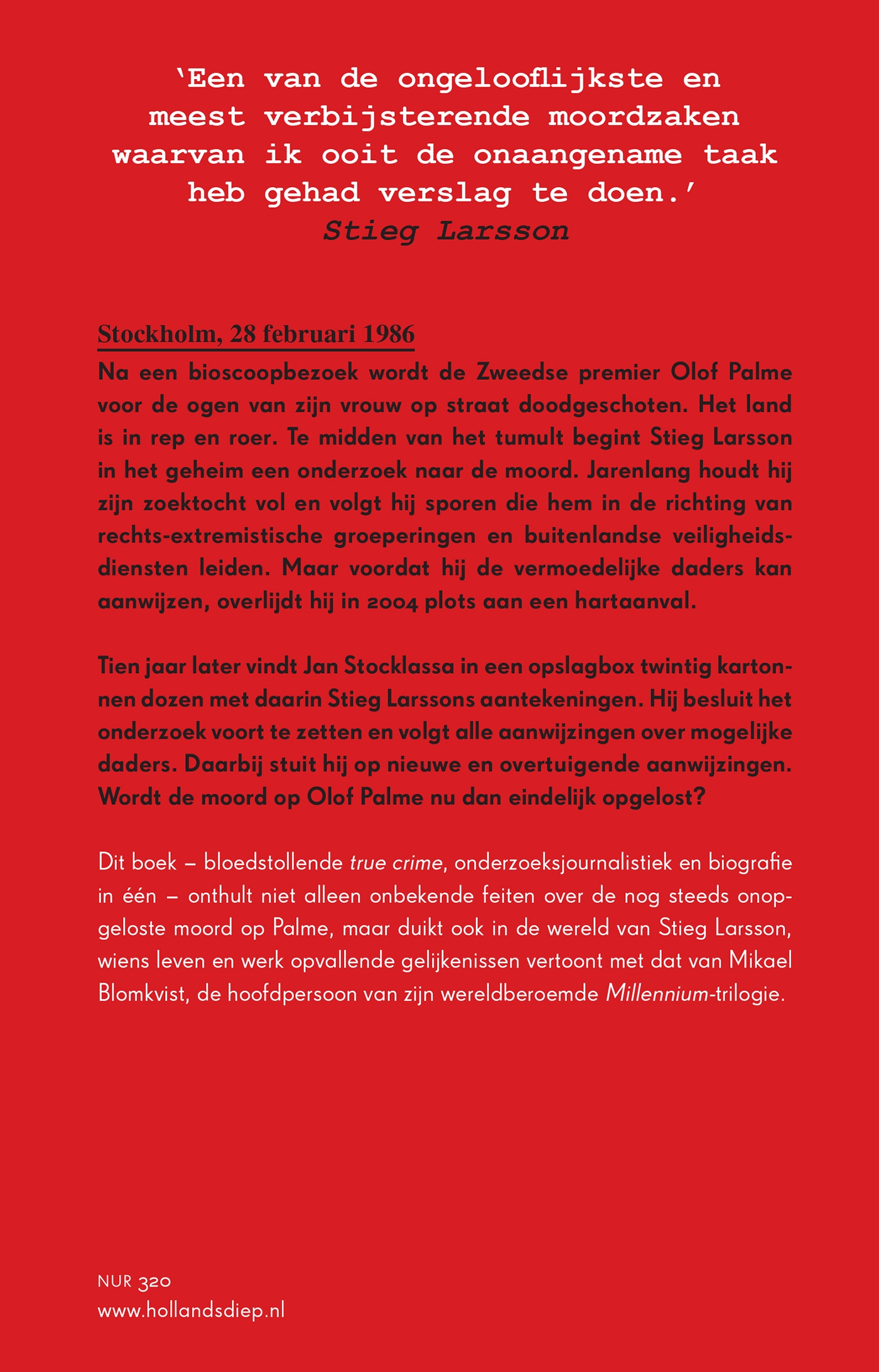 Achterkant van Stieg Larssons erfenis