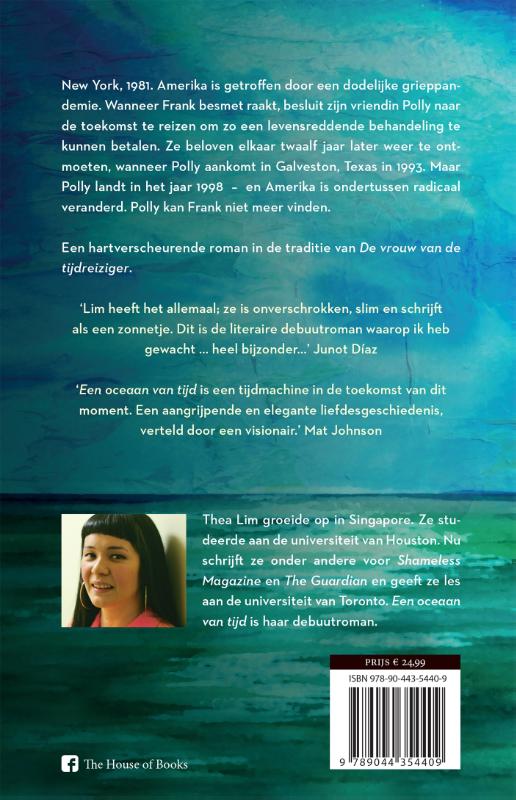 Achterkant van Een oceaan van tijd