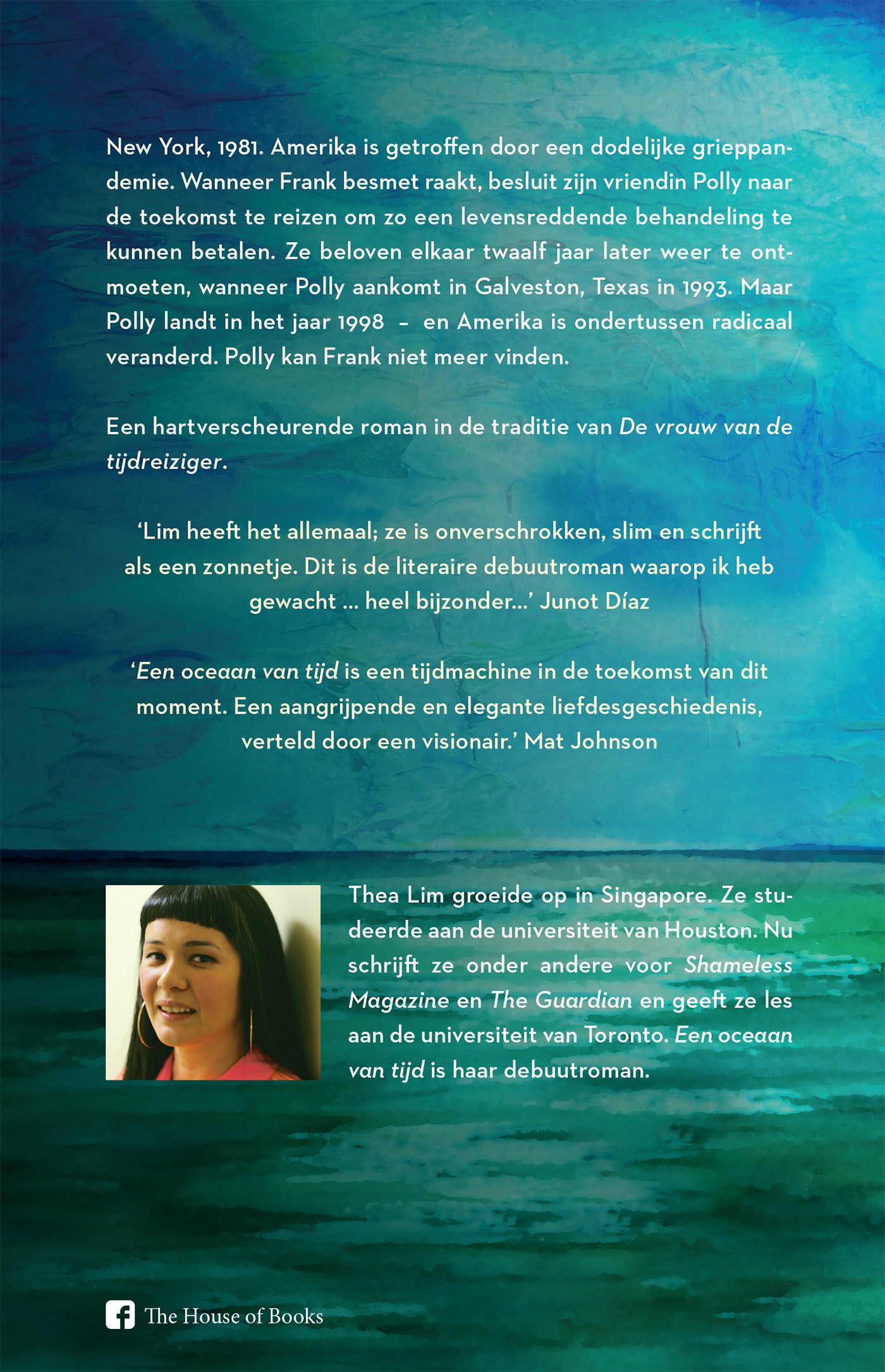 Achterkant van Een oceaan van tijd