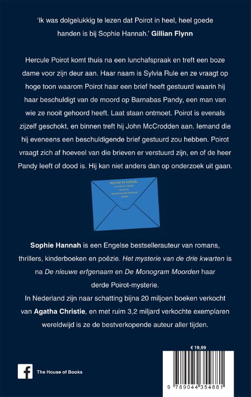 Achterkant van Het mysterie van de drie kwarten