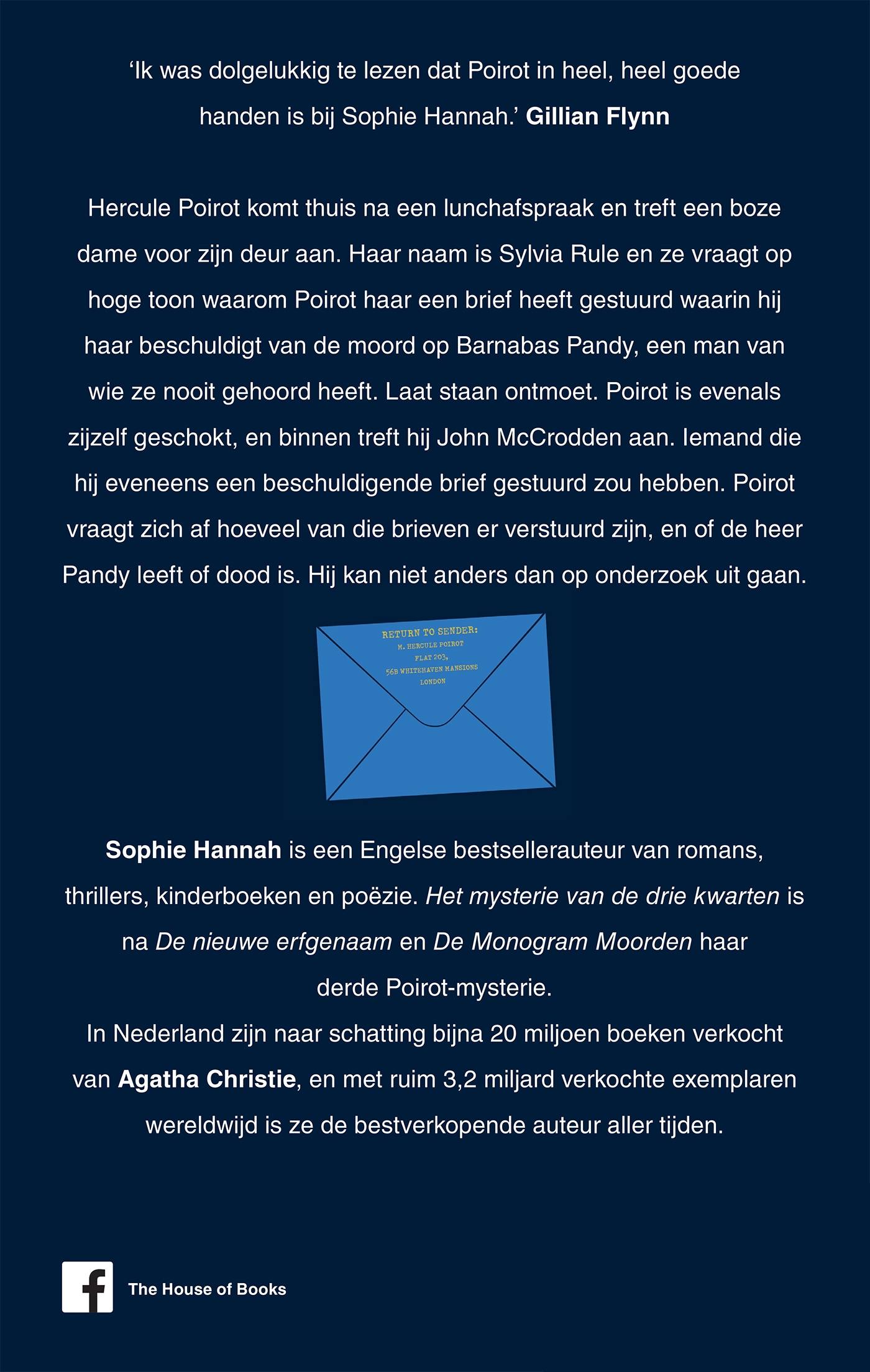 Achterkant van Het mysterie van de drie kwarten
