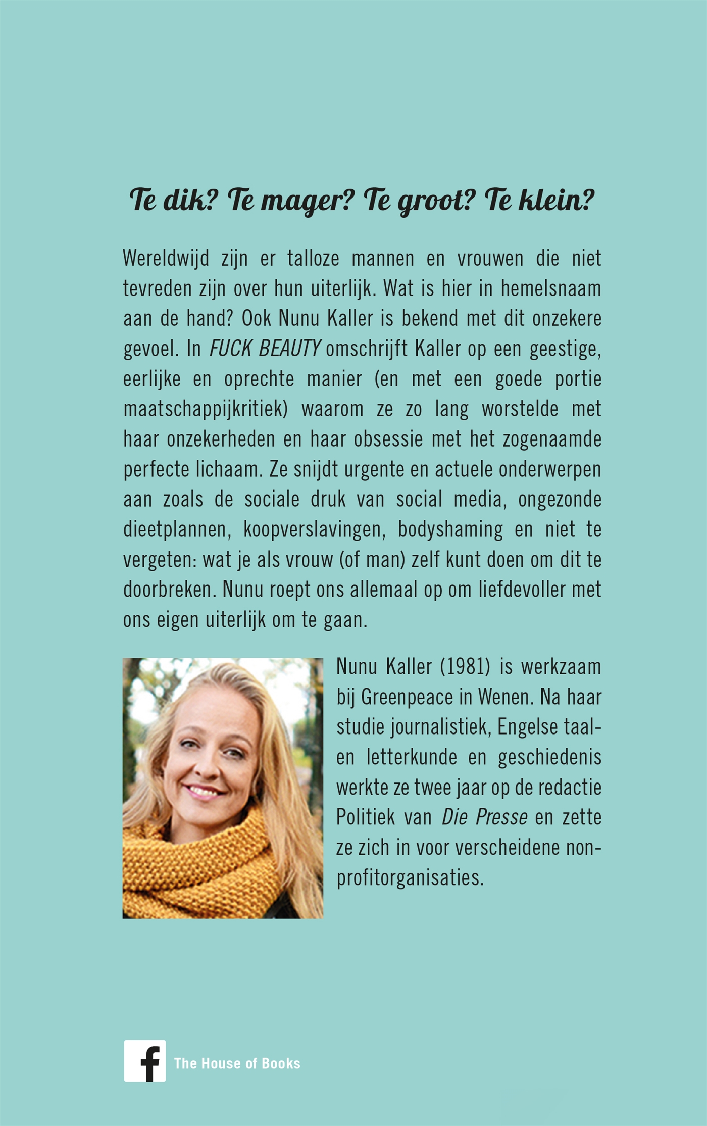 Achterkant van Fuck beauty