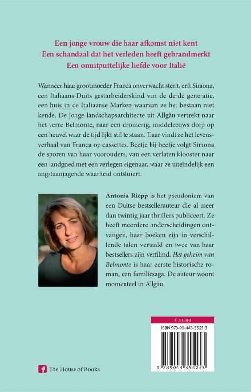 Achterkant van Het geheim van Belmonte
