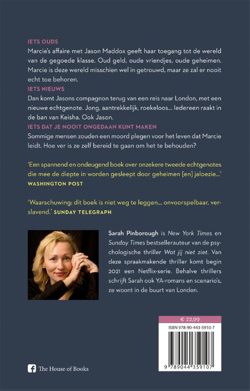 Achterkant van Over haar lijk