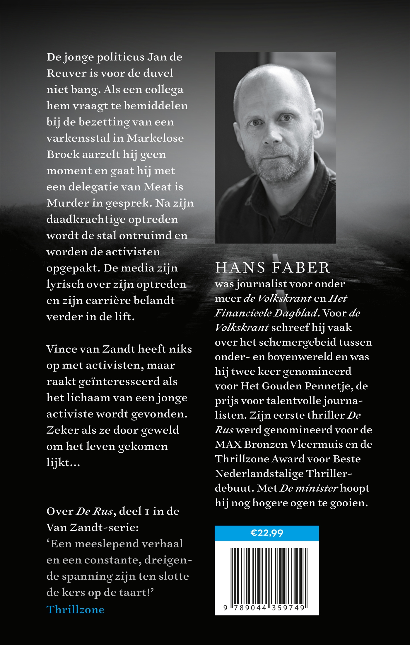 Achterkant van De minister