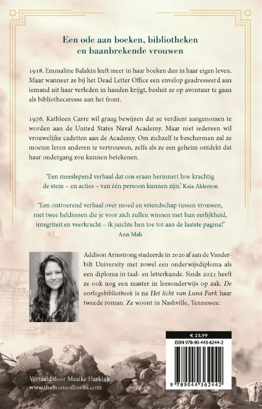 Achterkant van De oorlogsbibliotheek