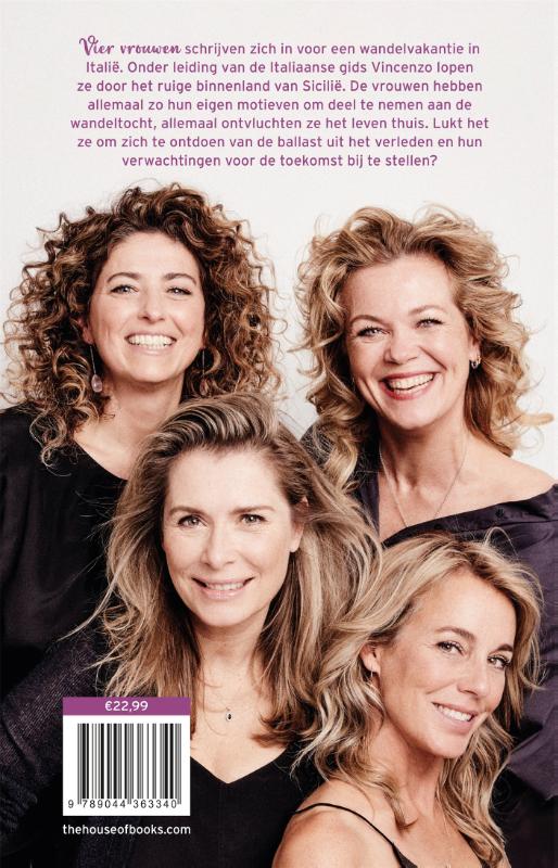 Achterkant van Vier wandelaars en een Siciliaan