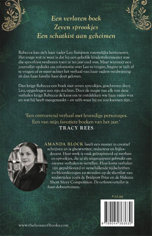 Achterkant van De verloren verteller