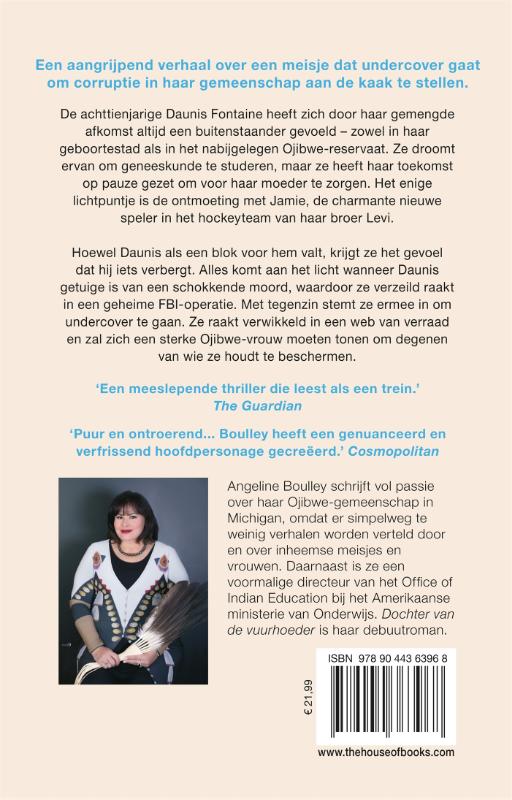Achterkant van Dochter van de vuurhoeder