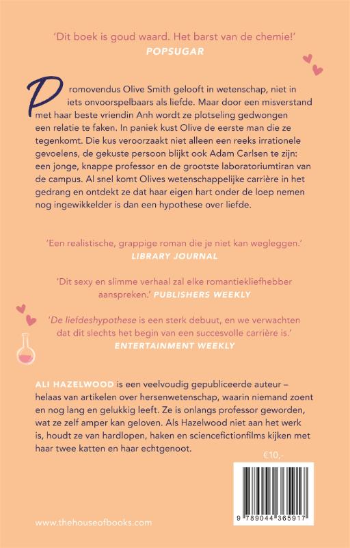 Achterkant van De liefdeshypothese