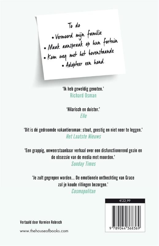 Achterkant van Hoe vermoord ik mijn familie?