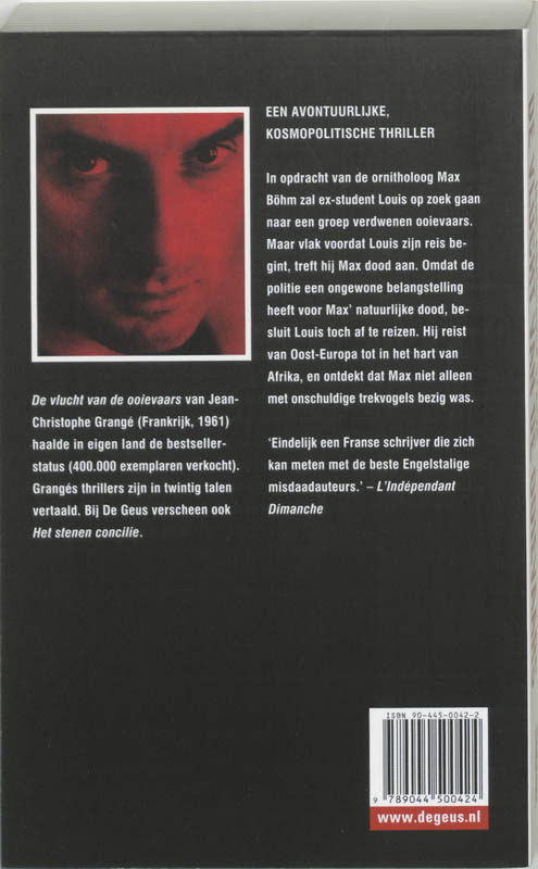 Achterkant van De vlucht van de ooievaars