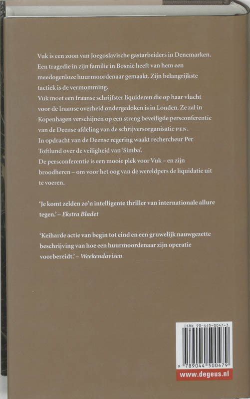 Achterkant van Enkele reis Kopenhagen