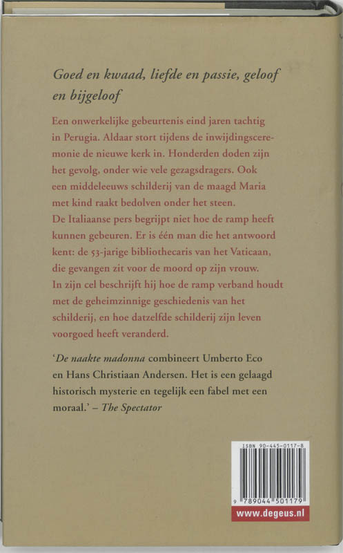 Achterkant van De naakte madonna