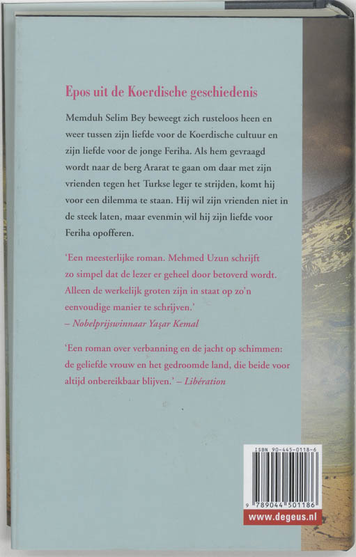 Achterkant van In de schaduw van een verloren liefde