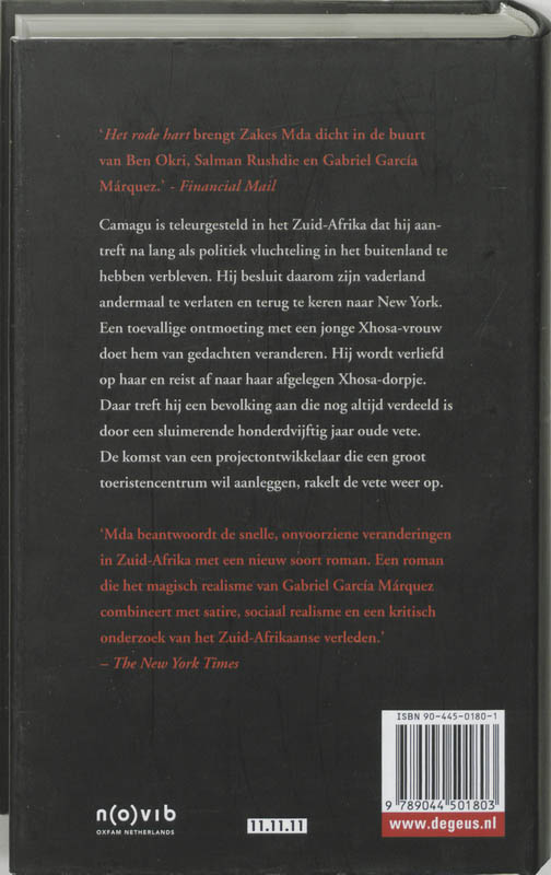Achterkant van De rode hart